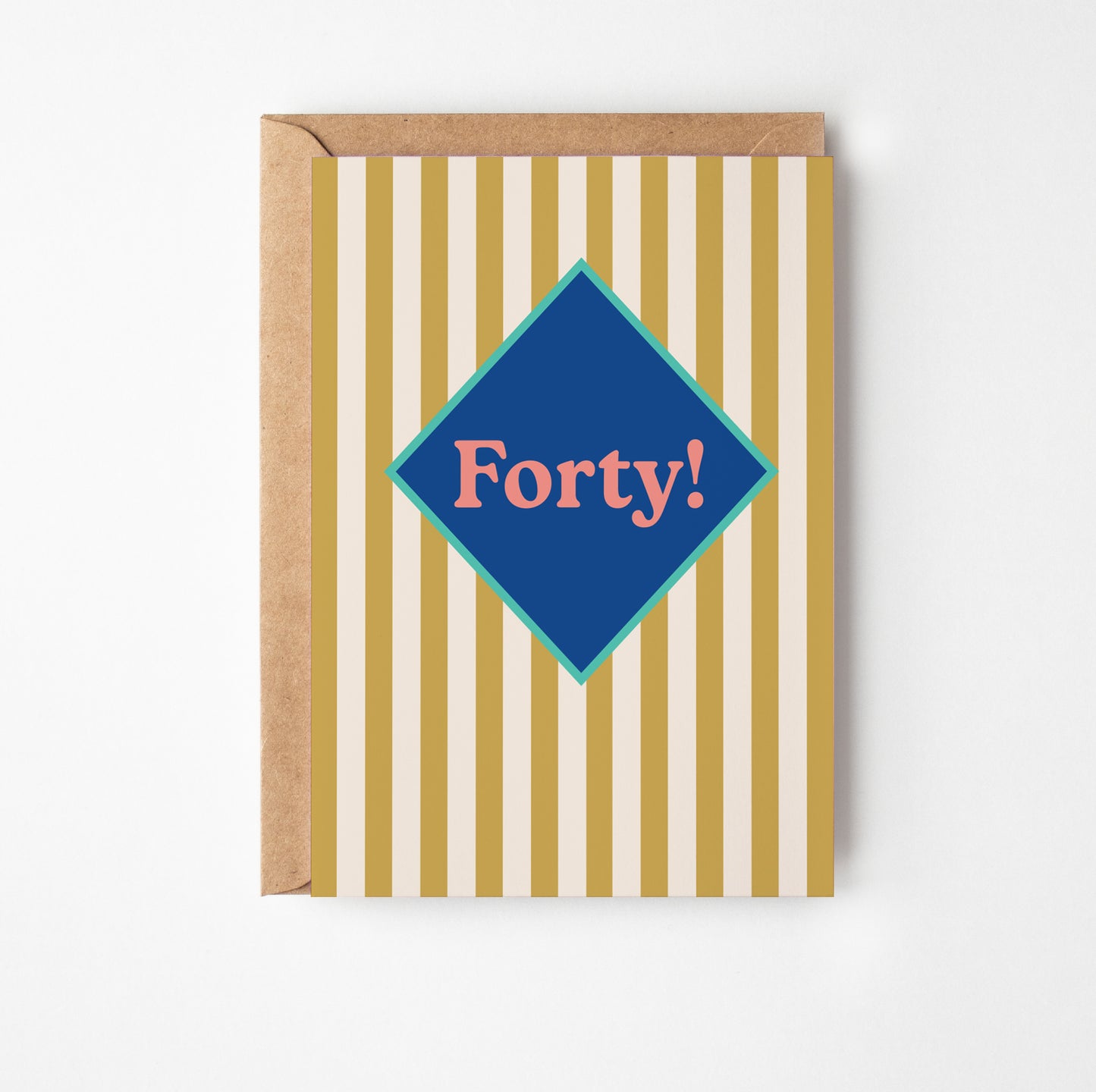 Fortieth Birthday Greetings Card