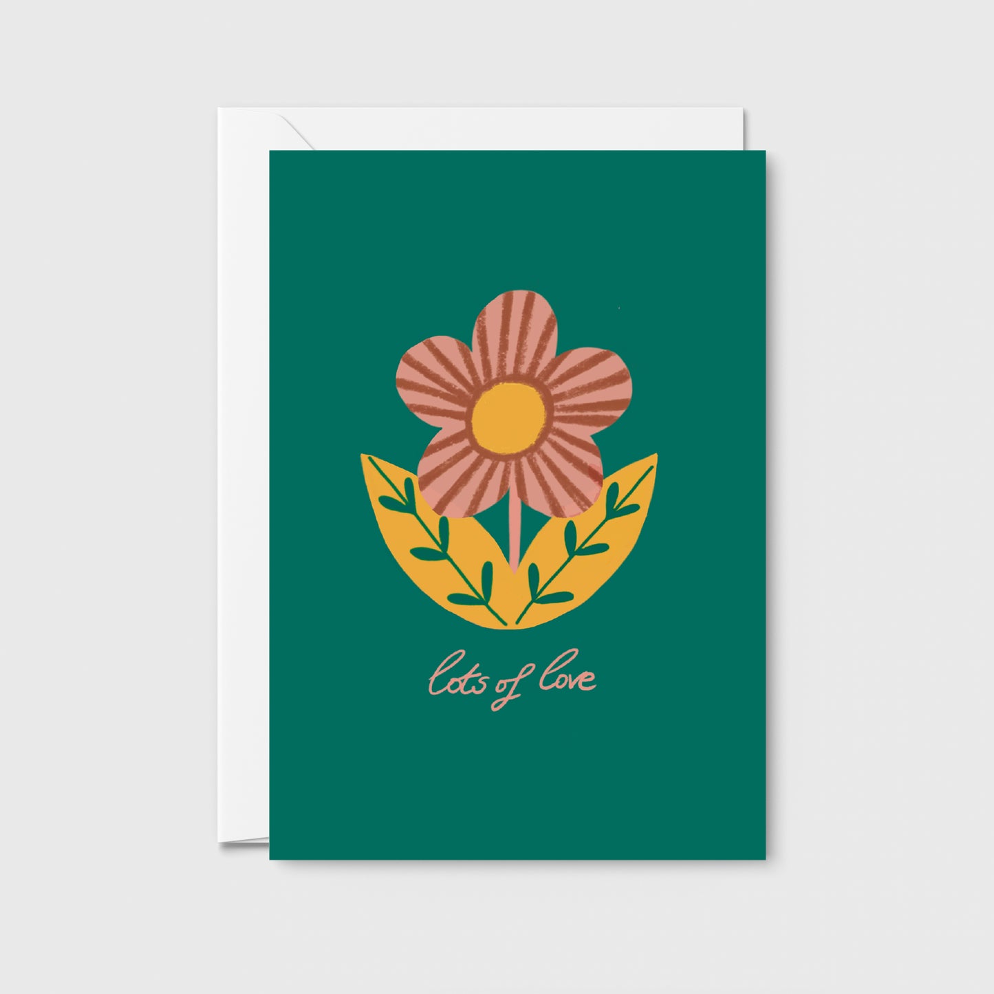 Lots of love Greetings Card