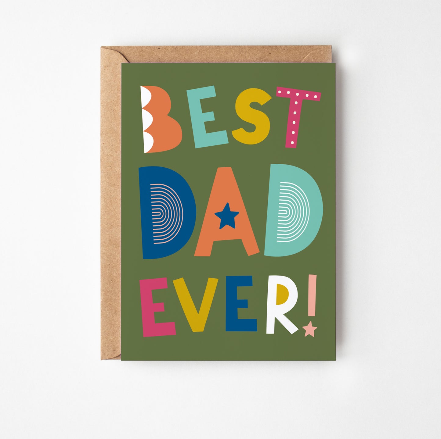 Father's Day Best Dad Ever Greetings Card