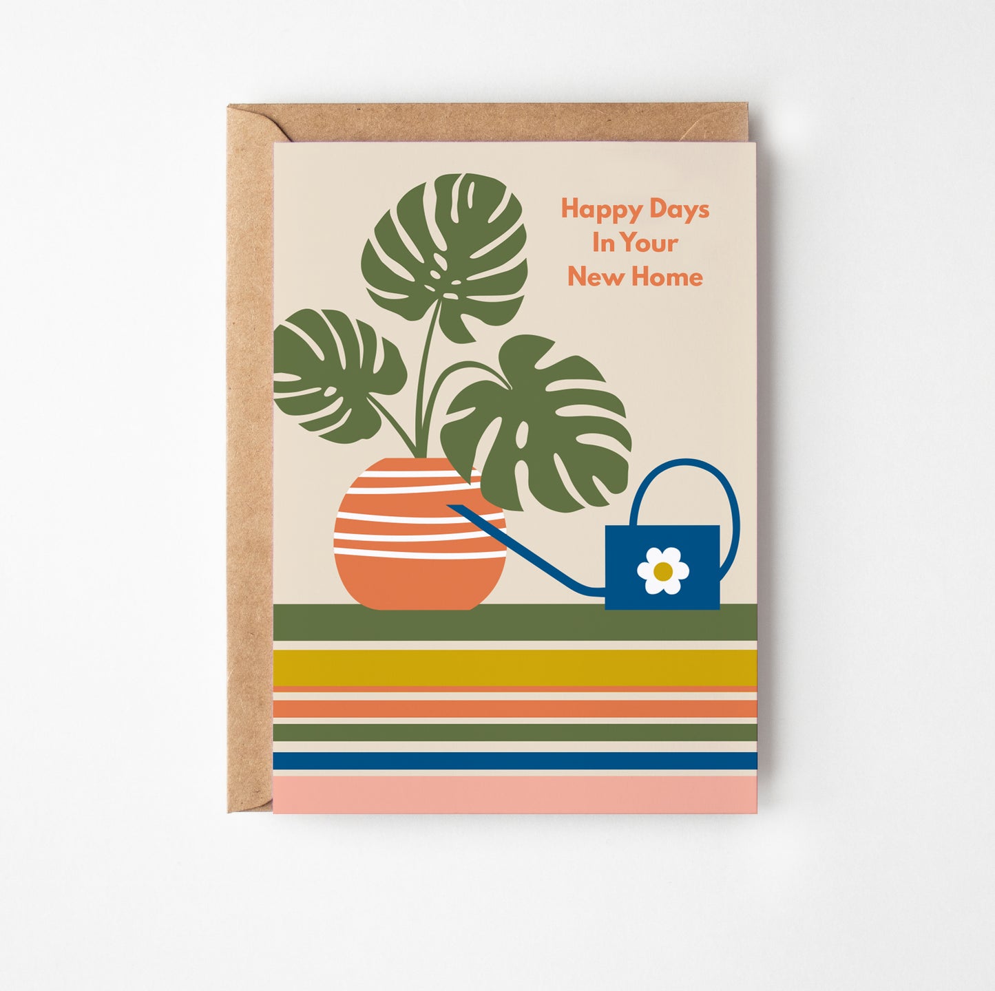 New Home Plants Greetings Card