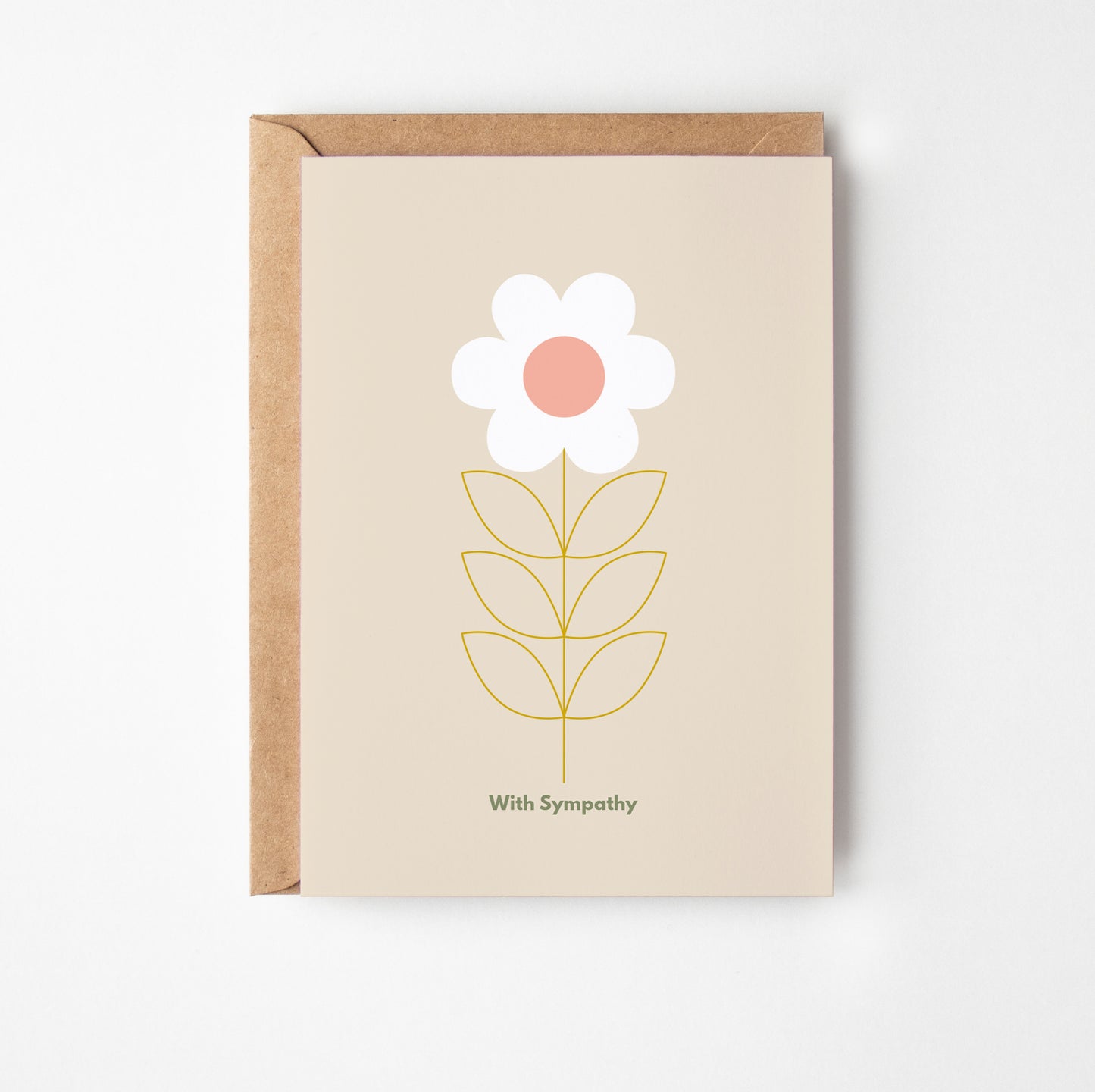 Sympathy Daisy Greetings Card