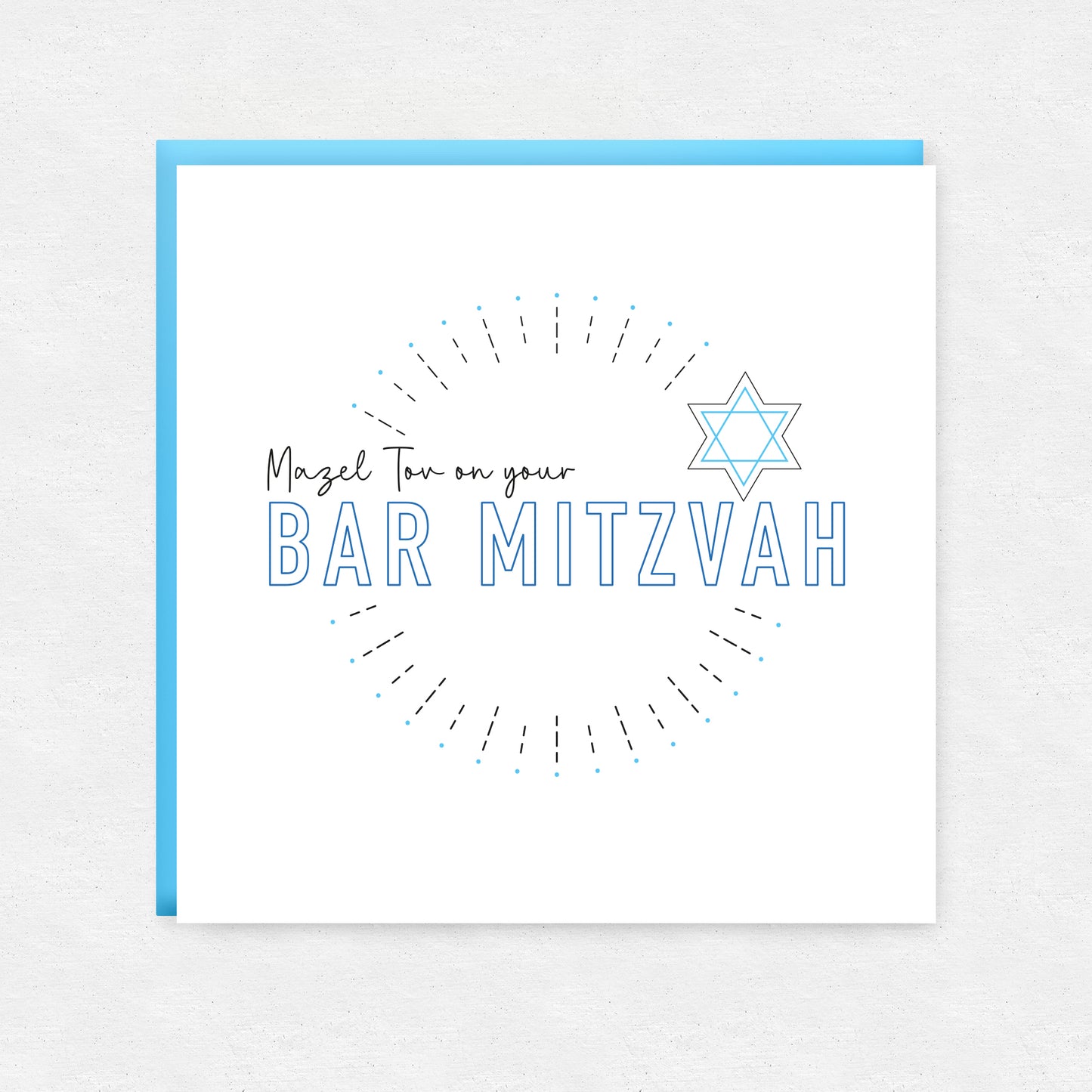 Jewish Bar Mitzvah Greetings Card
