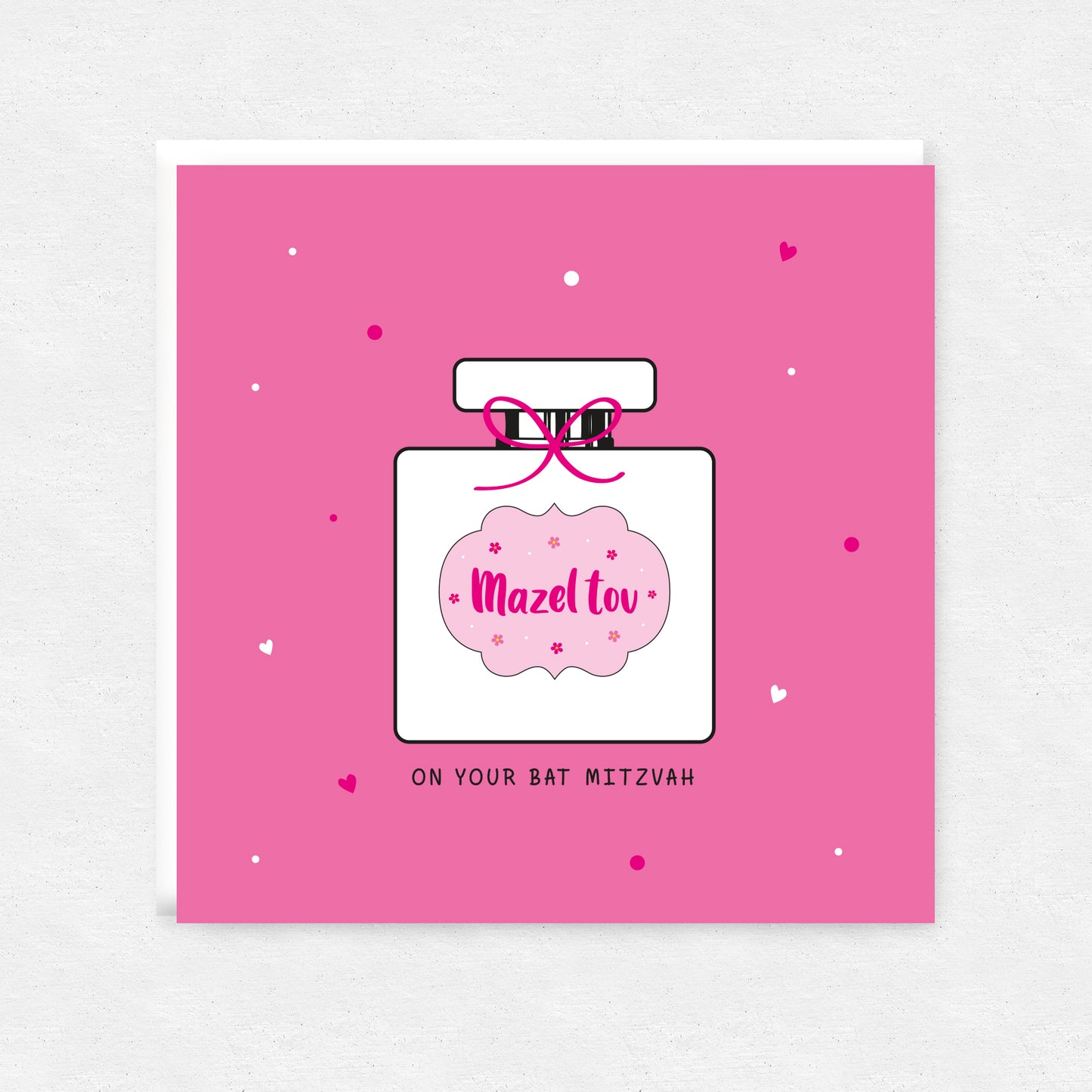 Jewish Bat Mitzvah Perfume Greetings Card