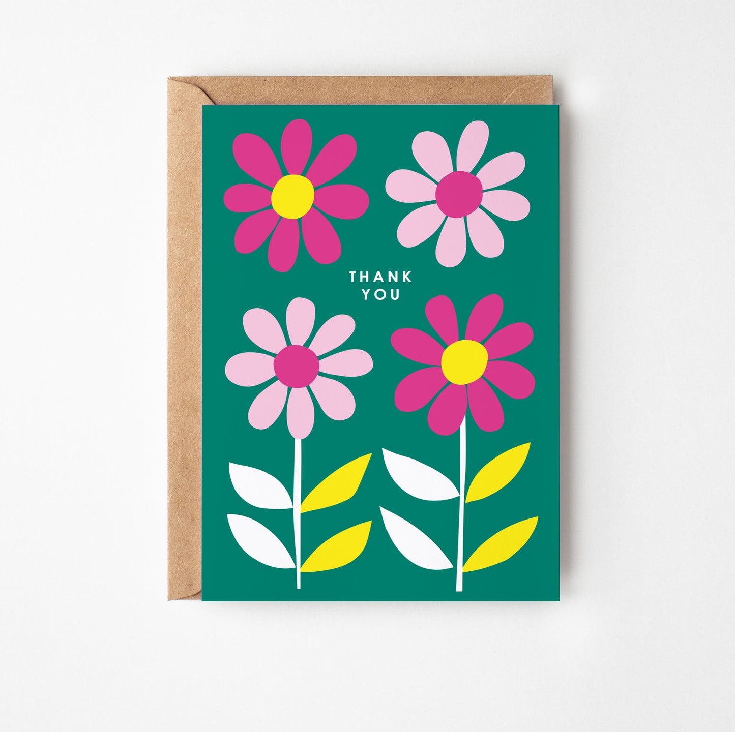 Daisy Thank You Gretings Card