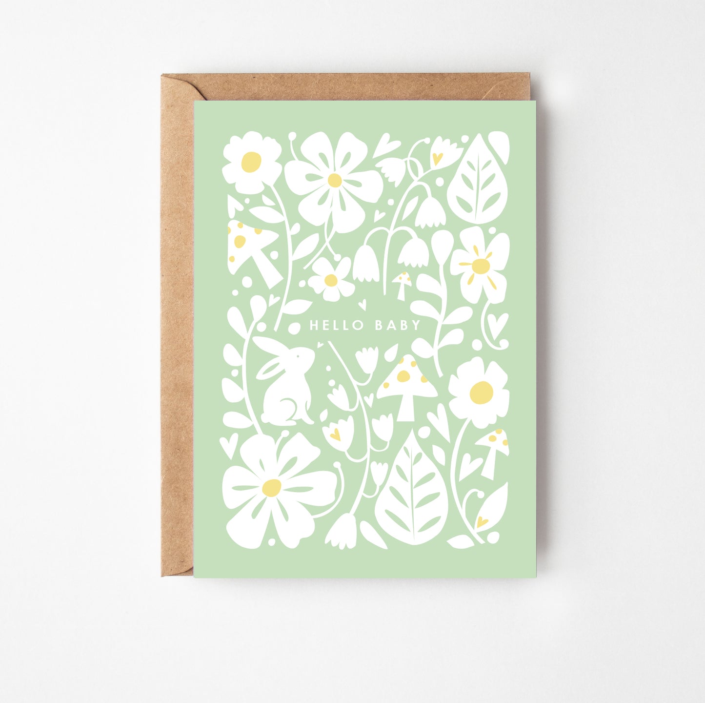 Pretty New Baby Greetings Card
