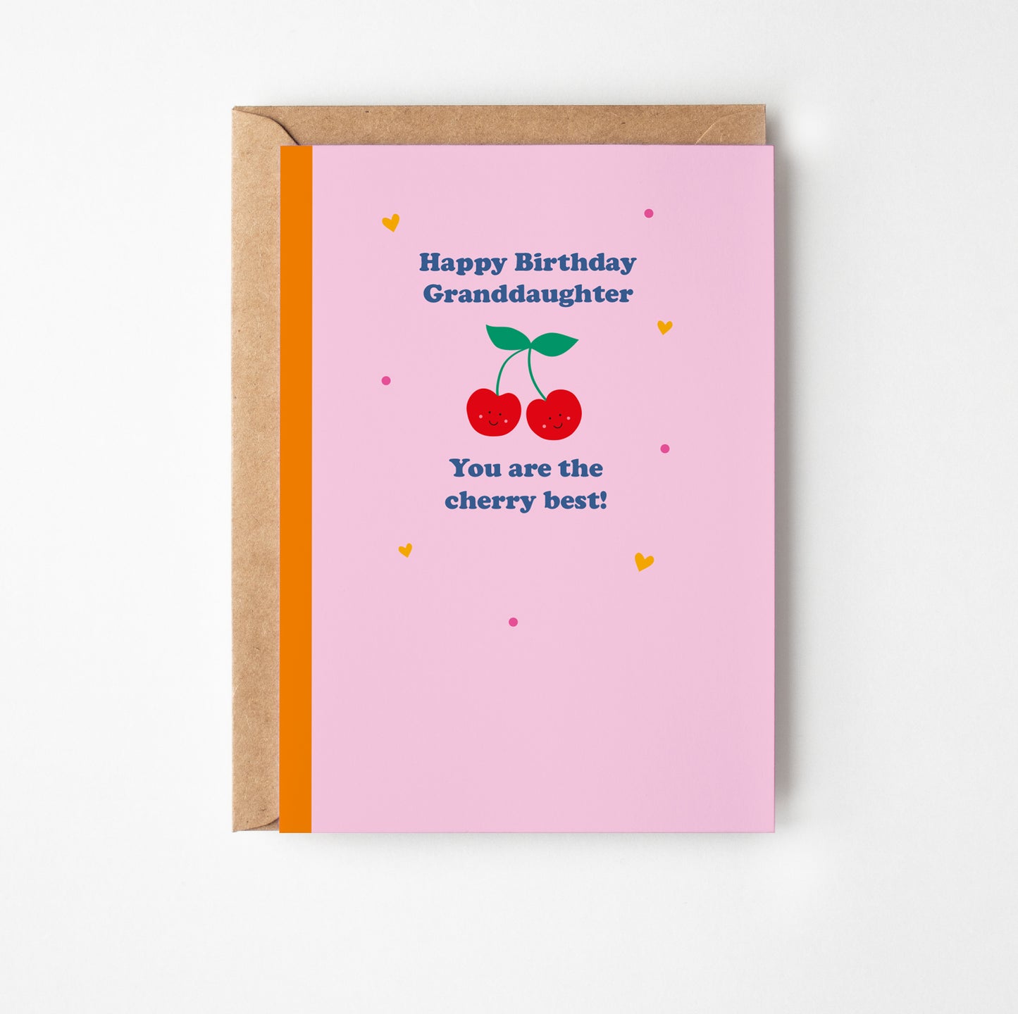 Happy Birthday Granddaughter Cherry Card