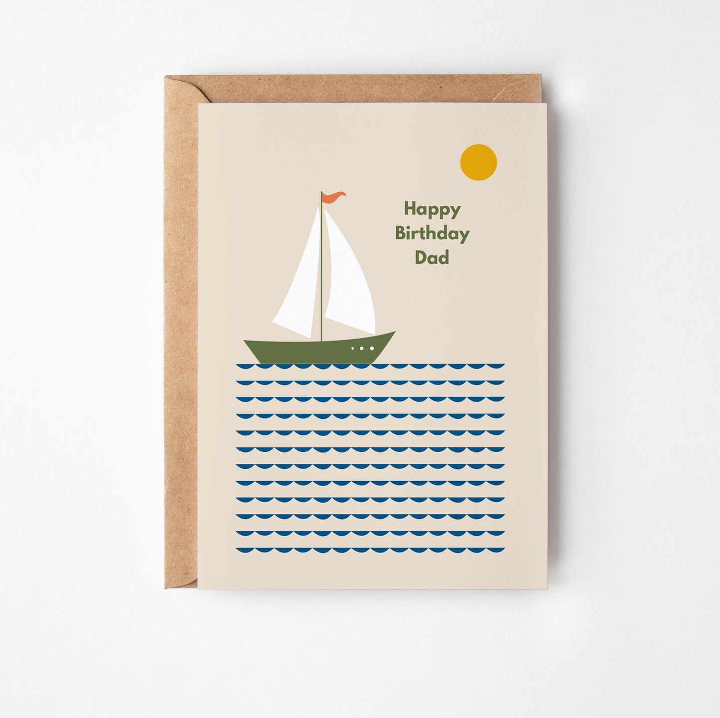 Dad Boat Birthday Card