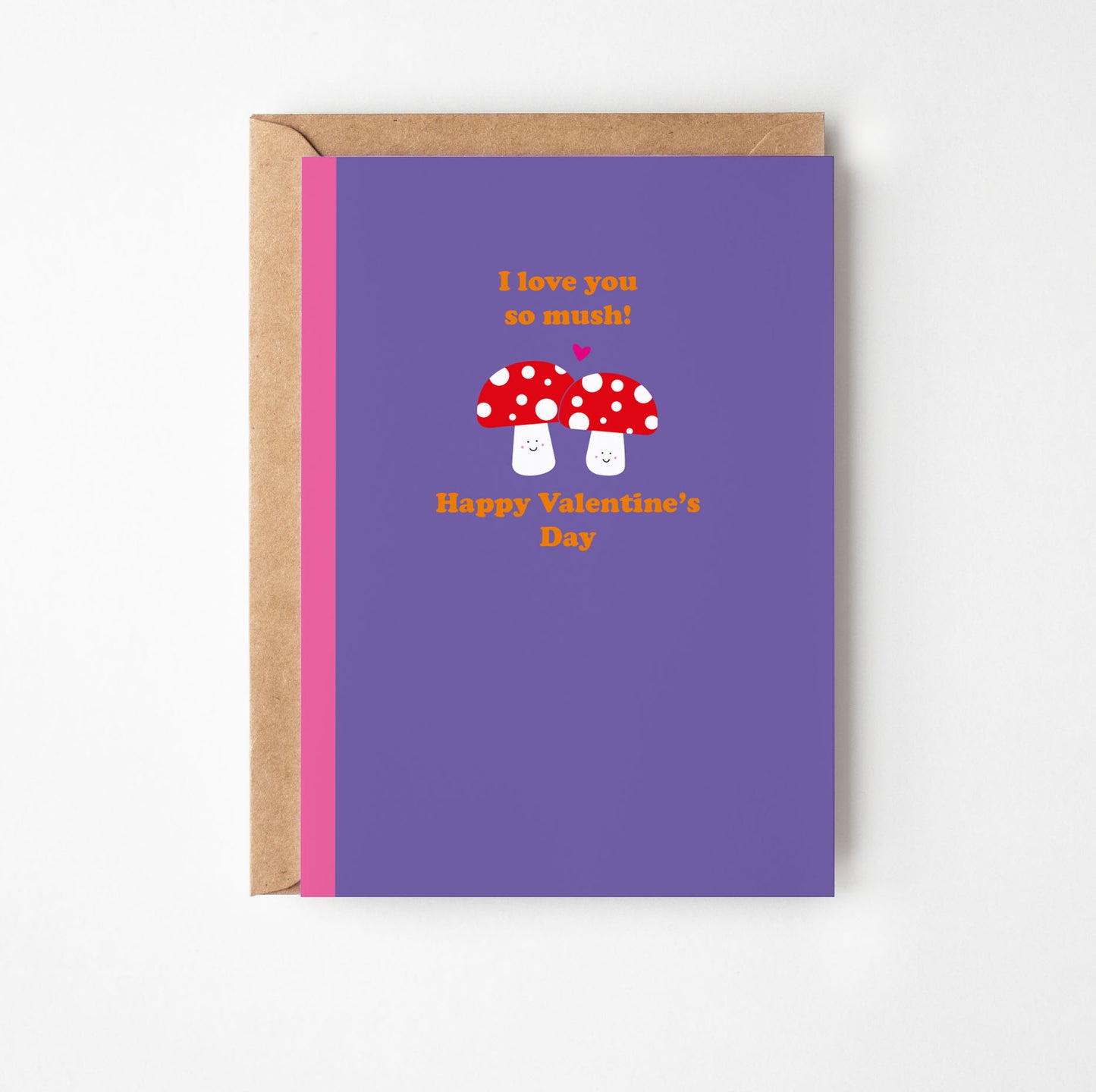 Mushroom Valentine's Day Greetings Card