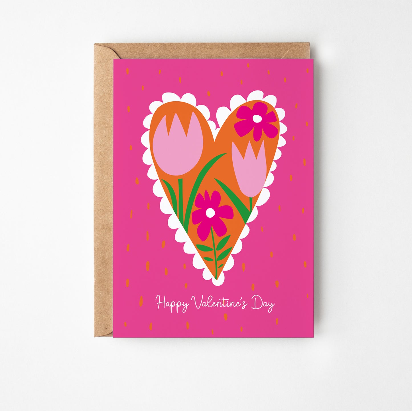 Bright Heart Valentine's Day Card