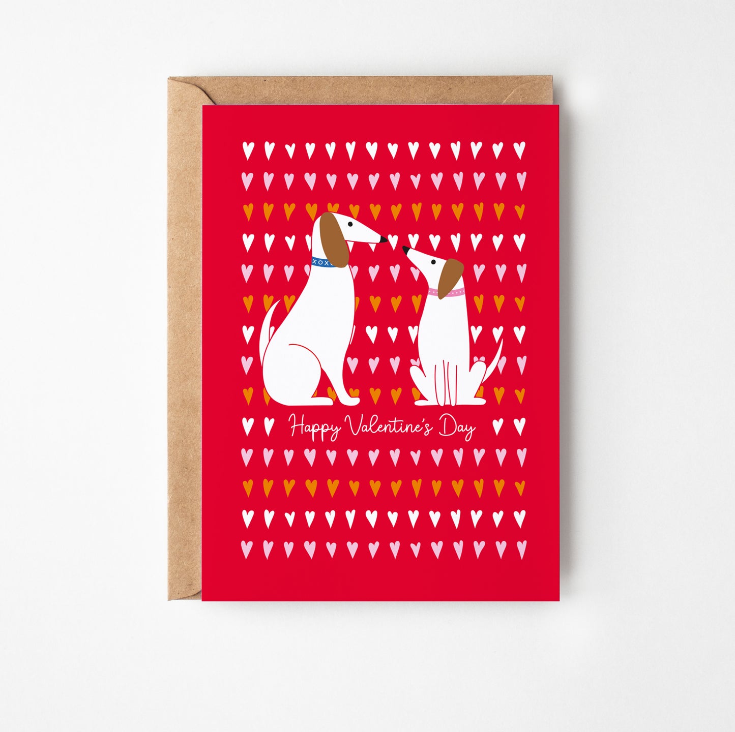 Two Dogs Valentine's Day Card