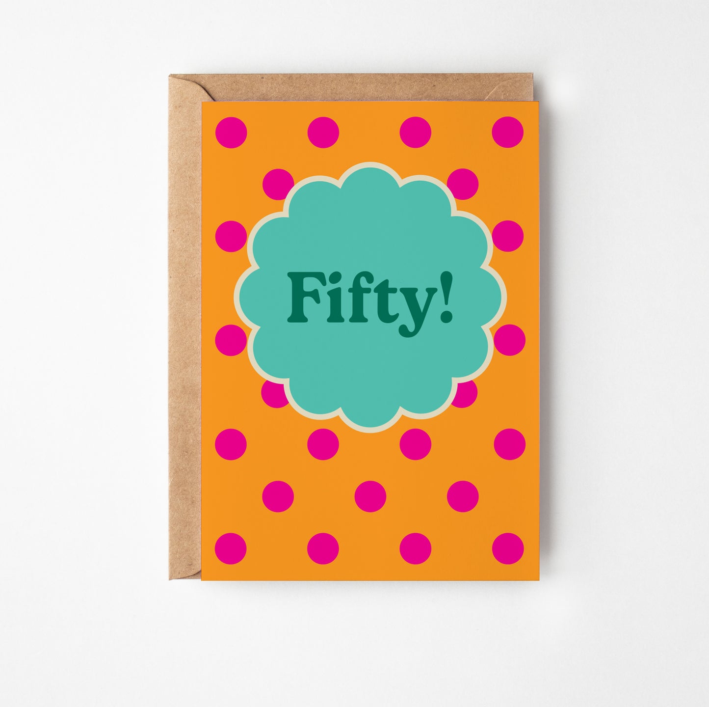 Fiftieth Birthday Greetings Card