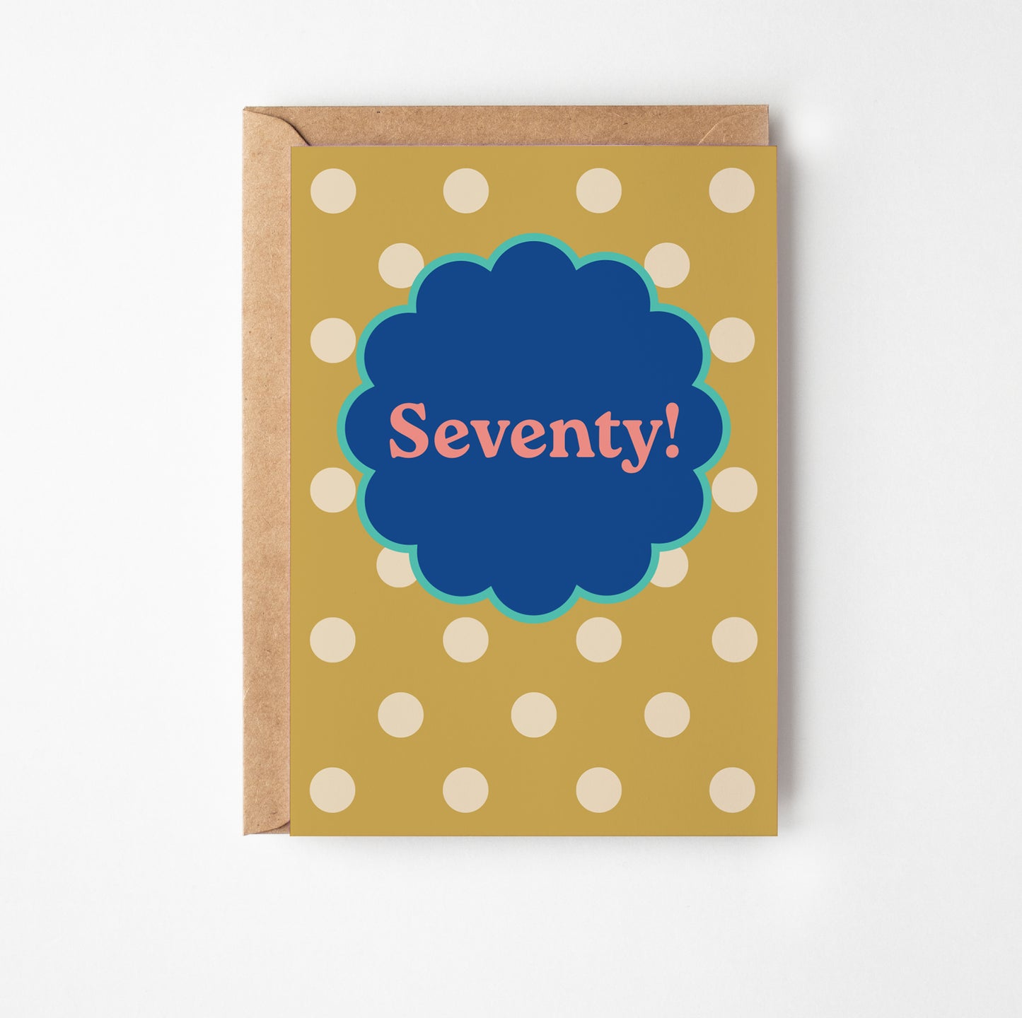 Seventieth Birthday Greetings Card