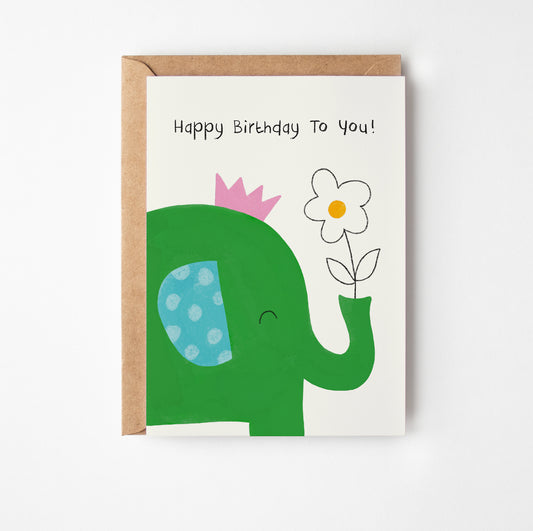 Elephant Birthday Card
