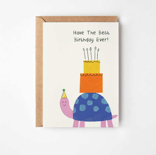 Tortoise Birthday Card