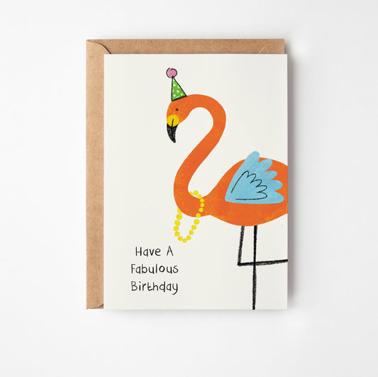 Flamingo Birthday Card
