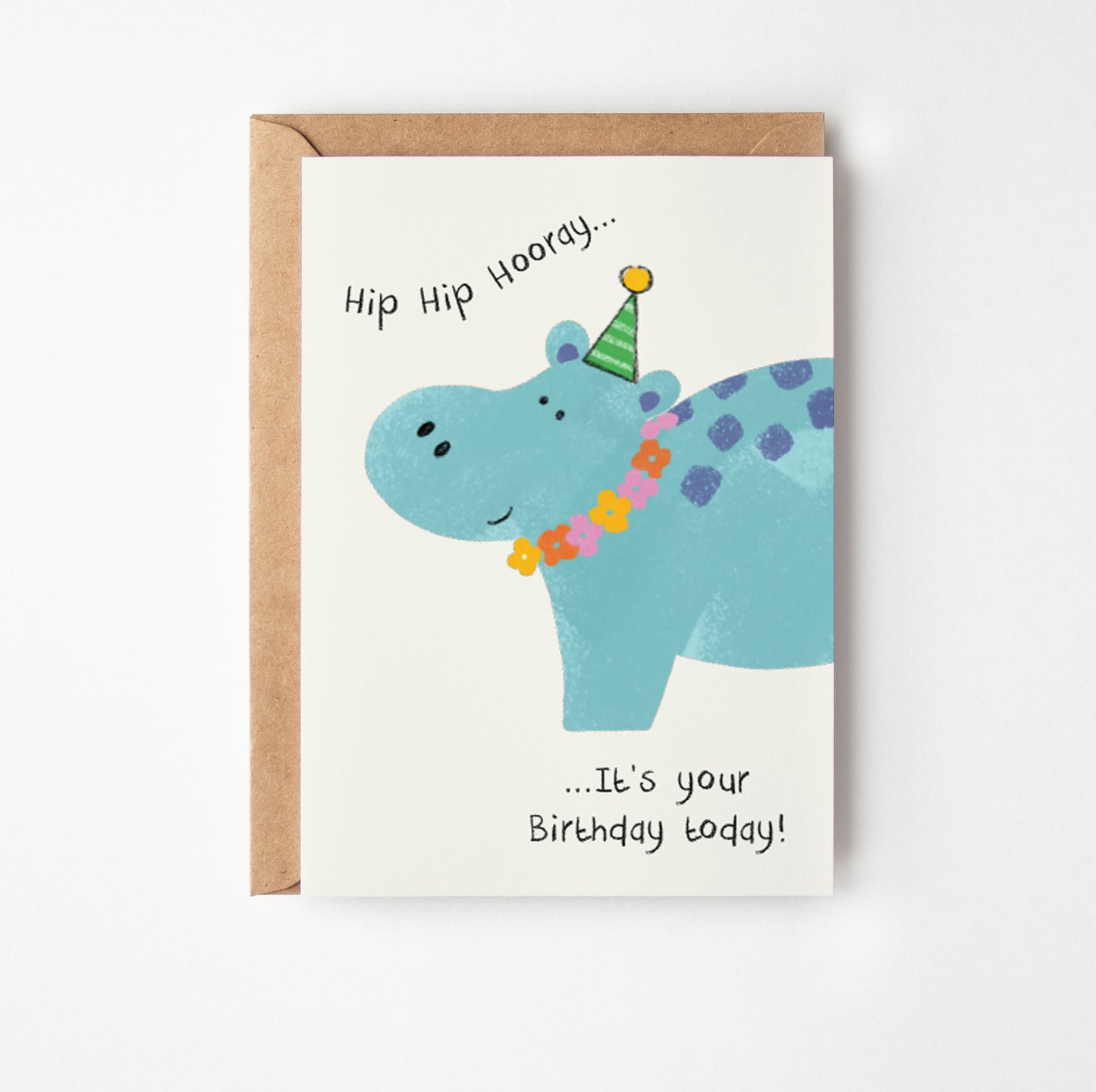 Hippo Birthday Card