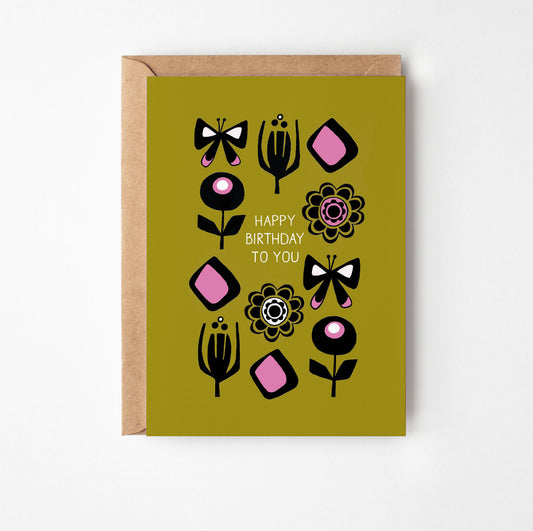Patterned Birthday Card