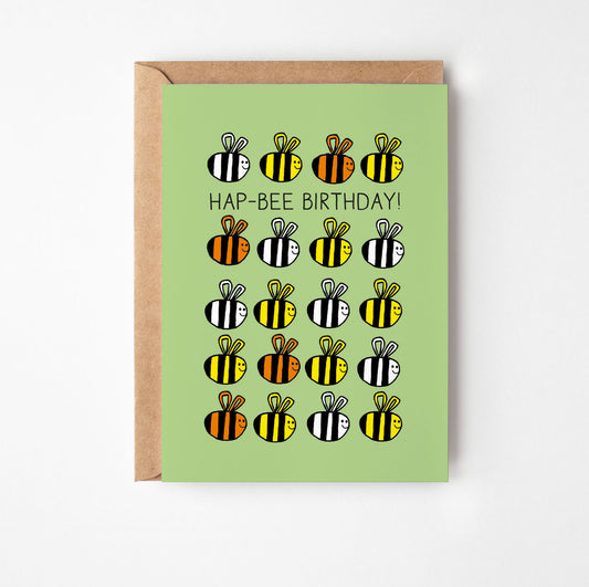 Hap-Bee Birthday Card