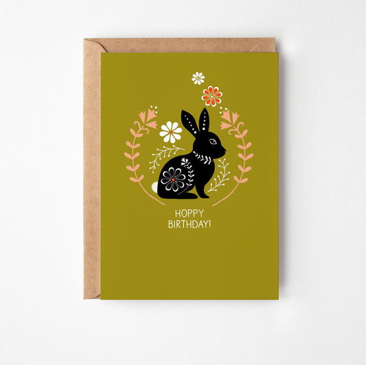 Rabbit Birthday Card
