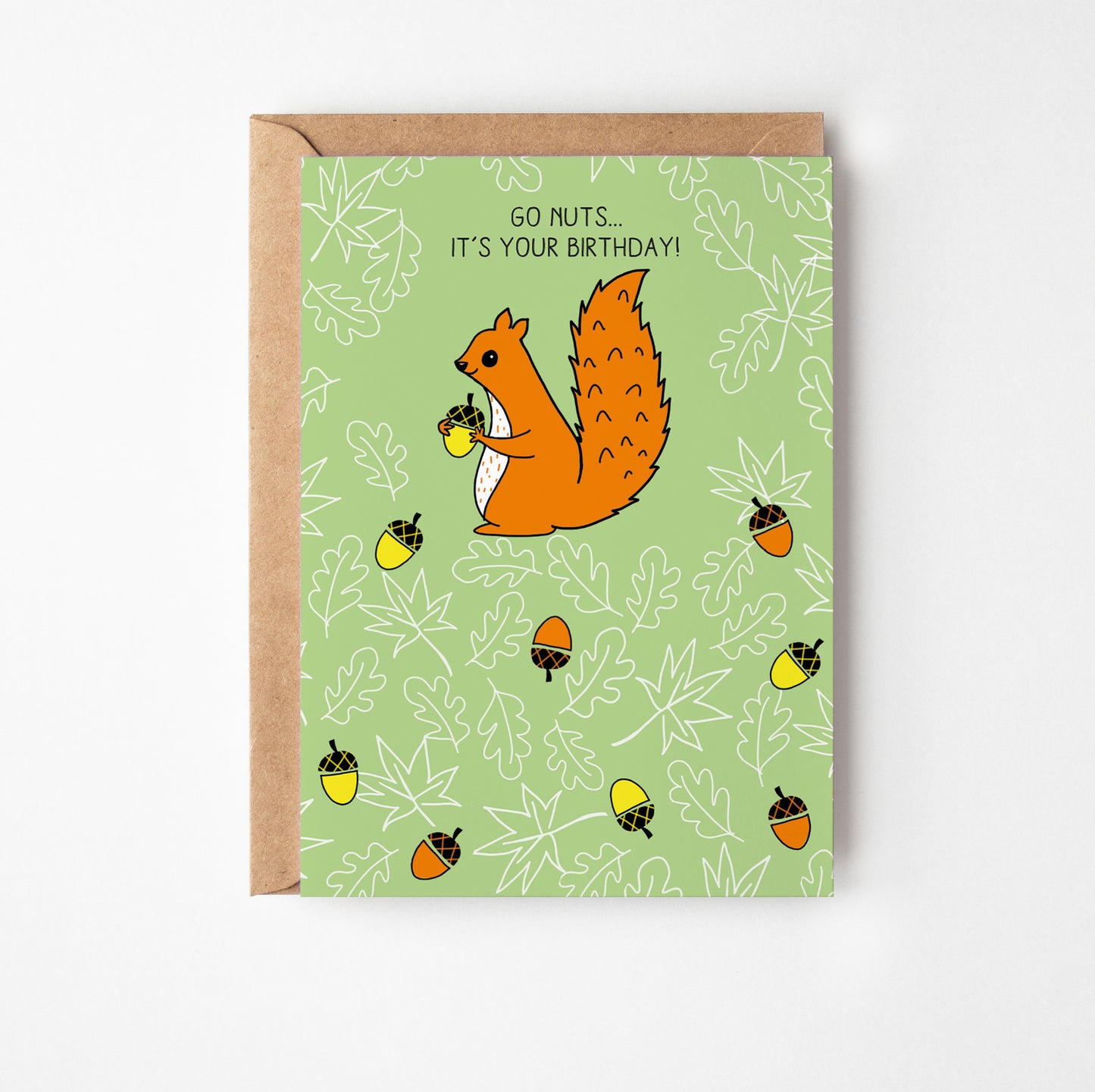 Go Nuts Squirrel Birthday Card