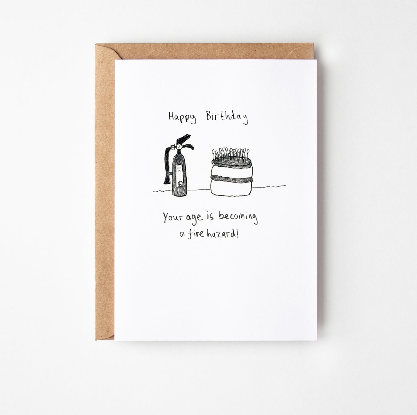 Fire Hazard Birthday Card
