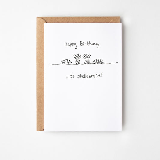 Tortoise Shellebrate Birthday Card