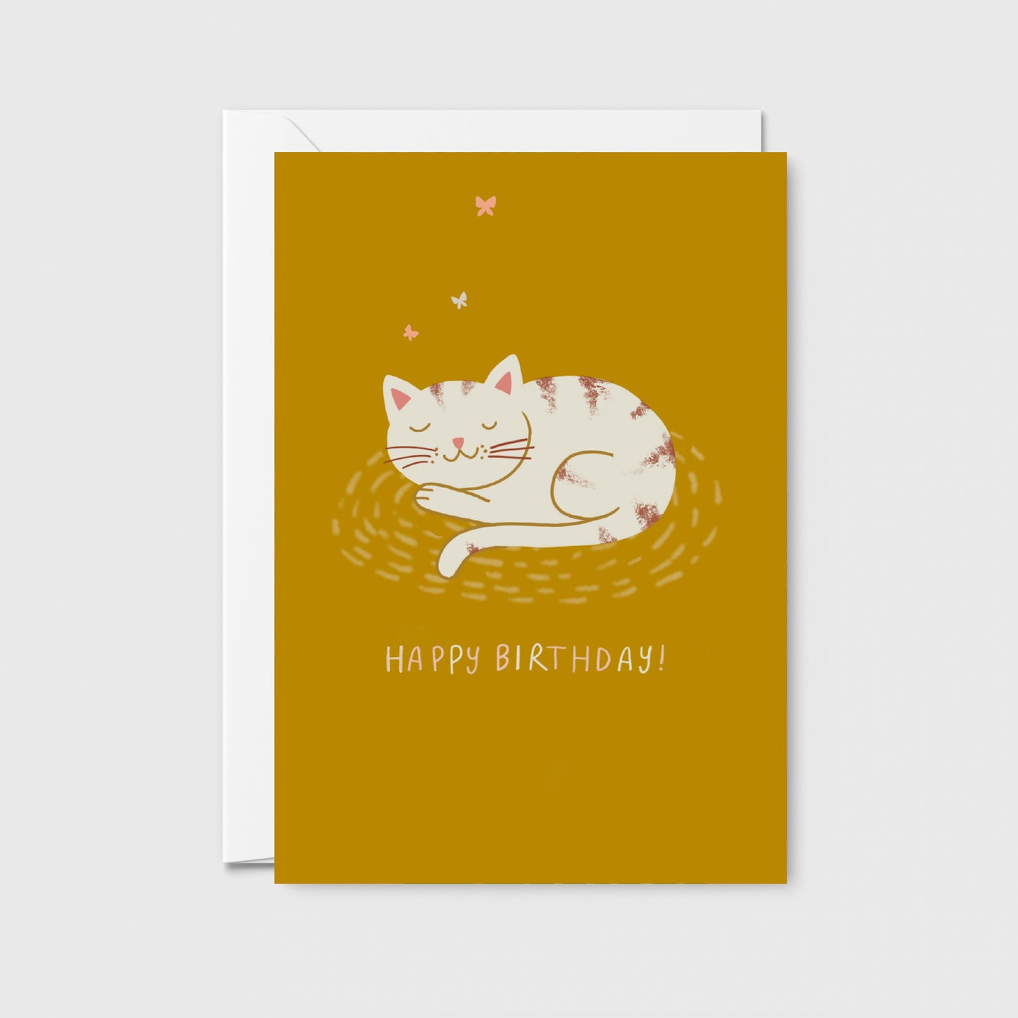 Cat Happy Birthday Greetings Card