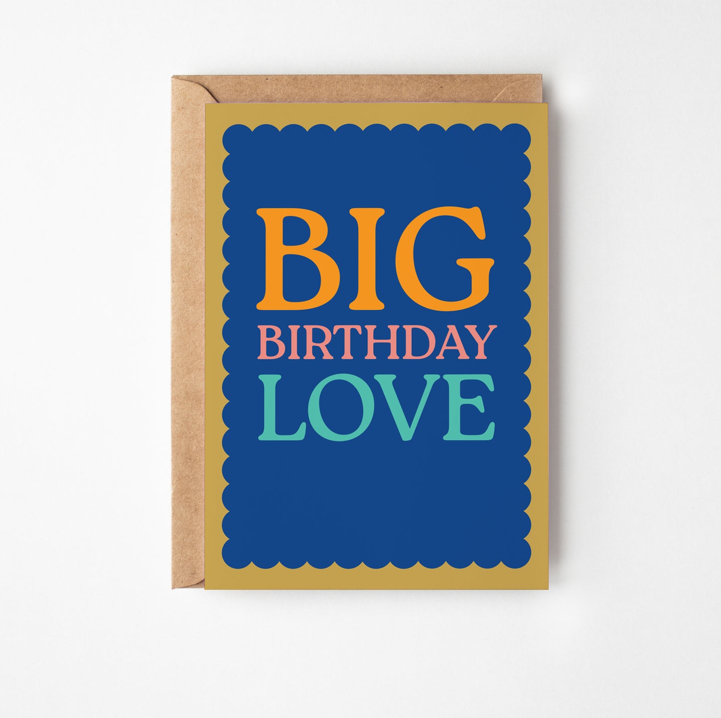Big Birthday Love Greetings Card