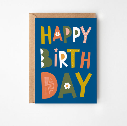 Happy Birthday Greetings Card