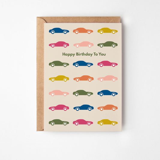 Cars Birthday Card