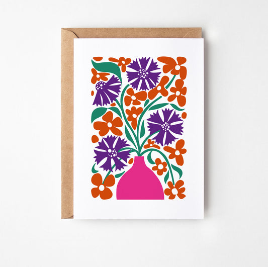 Cornflowers Greetings Card