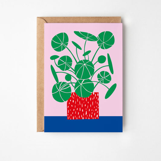 Money Plant Greetings Card