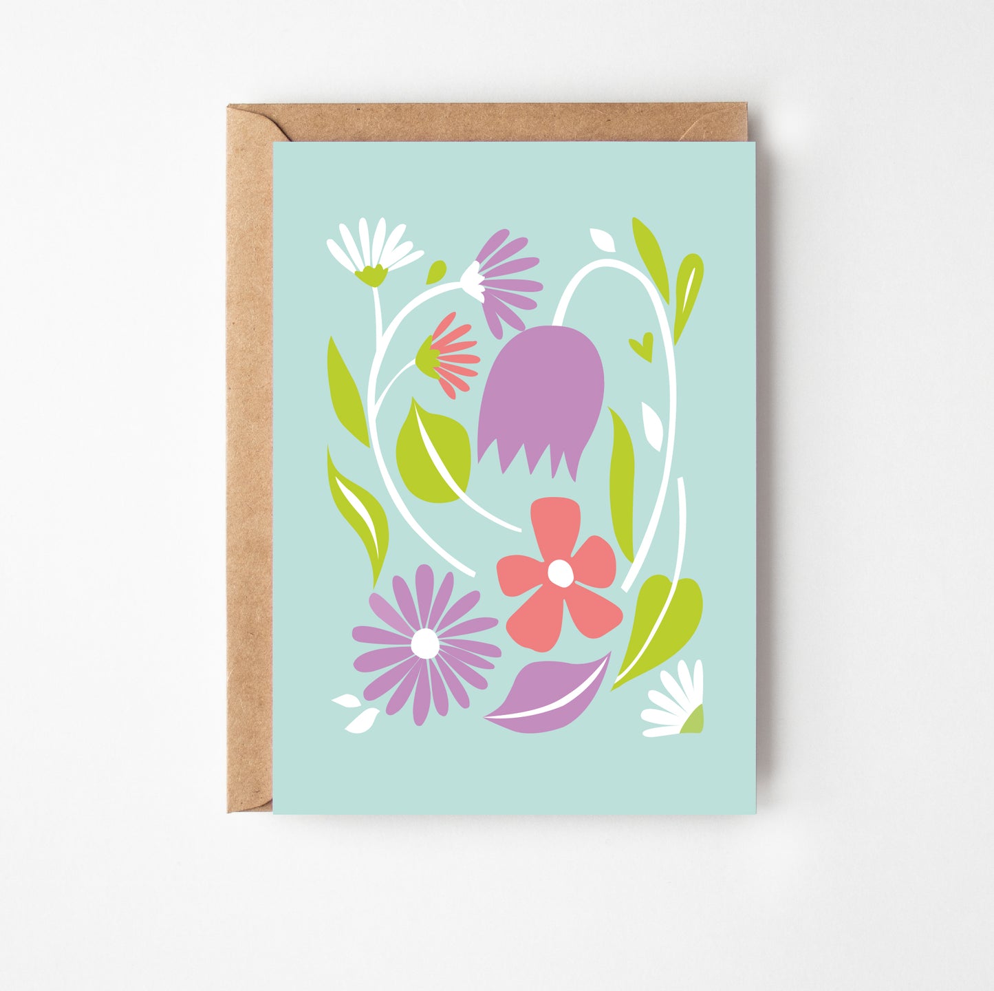 Pretty Pastels Greetings Card