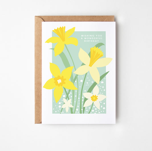 Daffodils Greetings Card