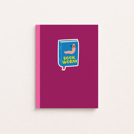 Book Worm Greetings Card