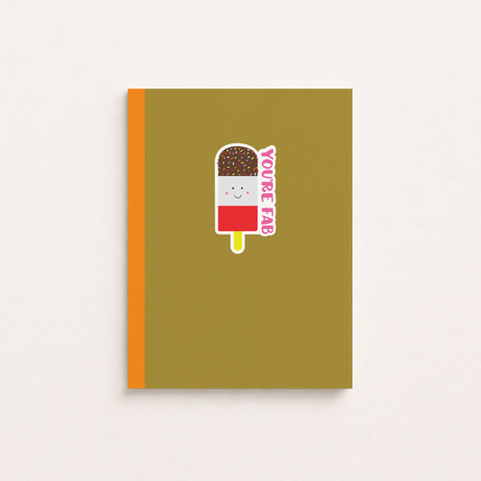You're Fab Ice Lolly Greetings Card