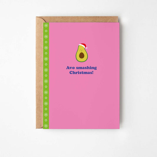 Avo Smashing Christmas Greetings Card