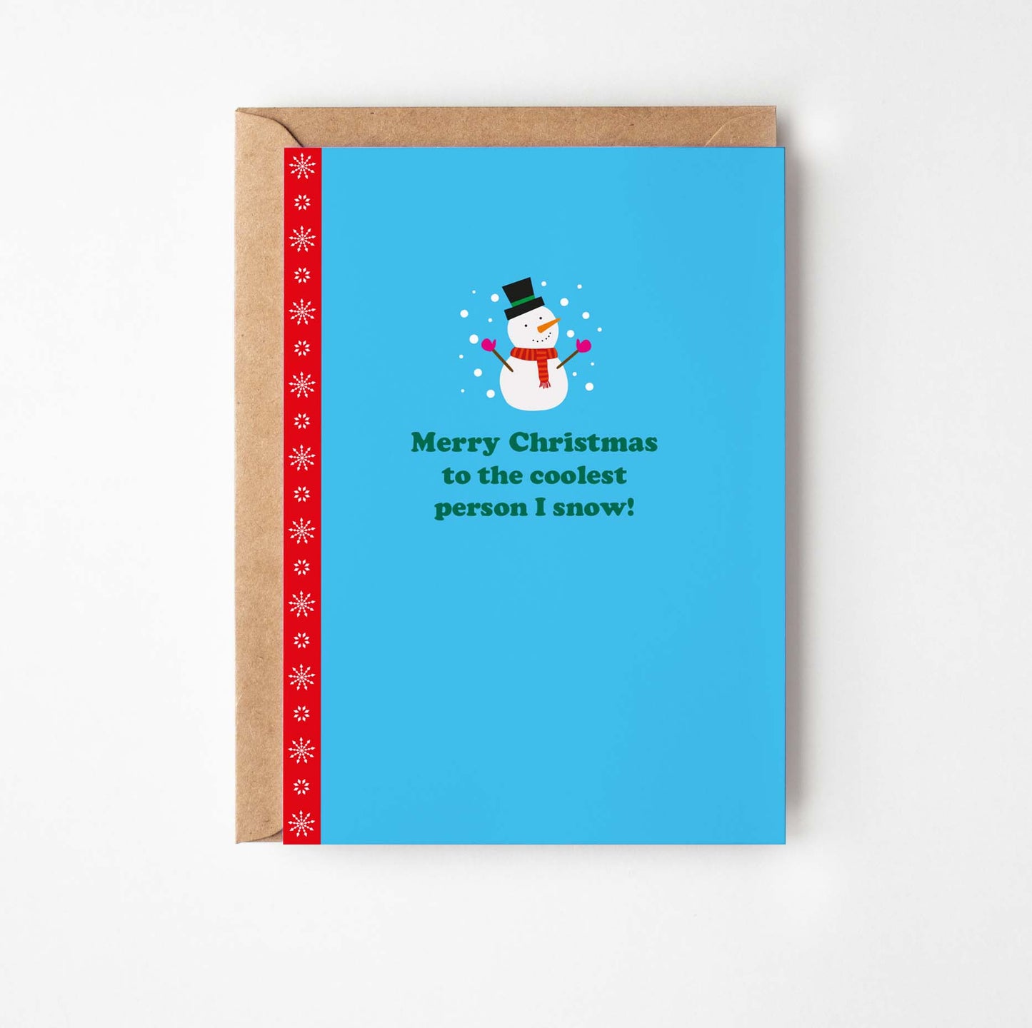 Snowman Christmas Greetings Card