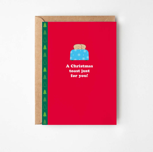 Christmas Toast Greetings Card