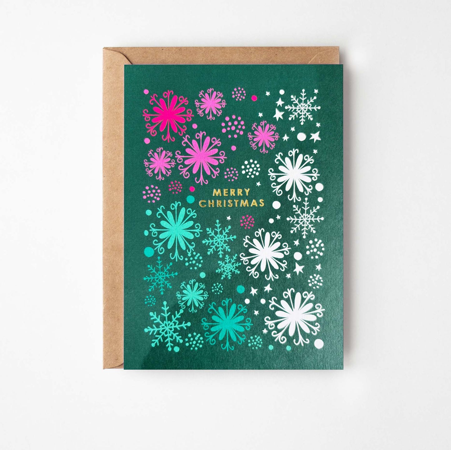 Snowflakes Foiled Greetings Card
