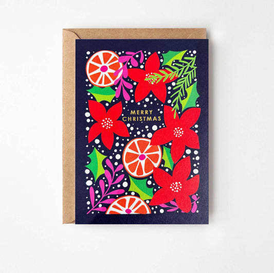 Oranges Foiled Greetings Card