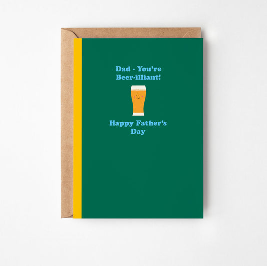 Father's Day Beer Greetings Card