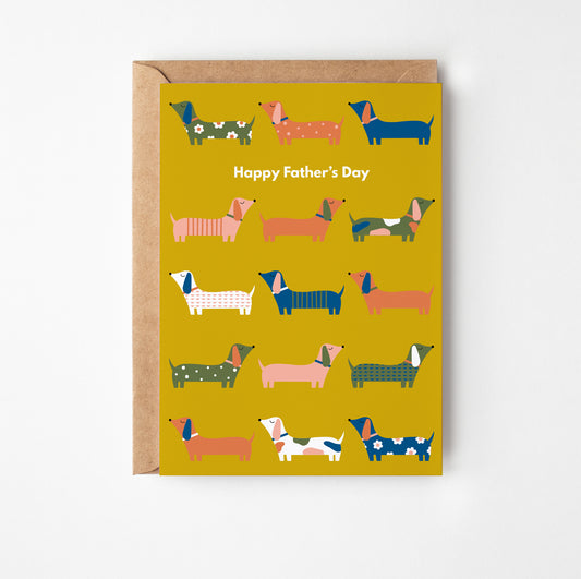 Father's Day Dog Greetings Card