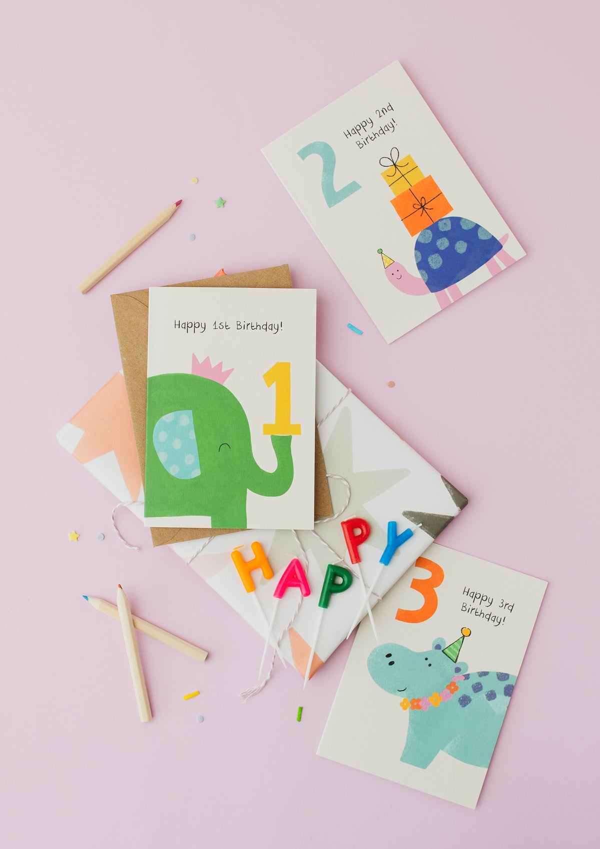 Tortoise 2nd Birthday Card