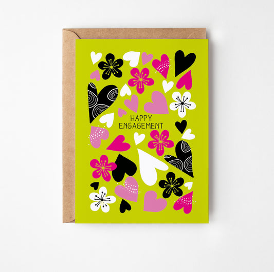 Happy Engagement Greetings Card