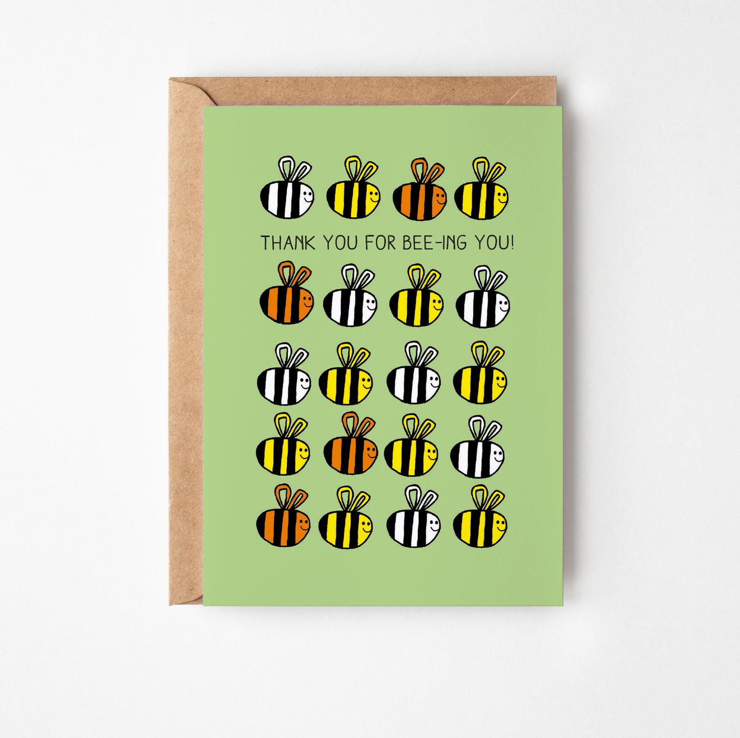 Thank You Bees Greetings Card