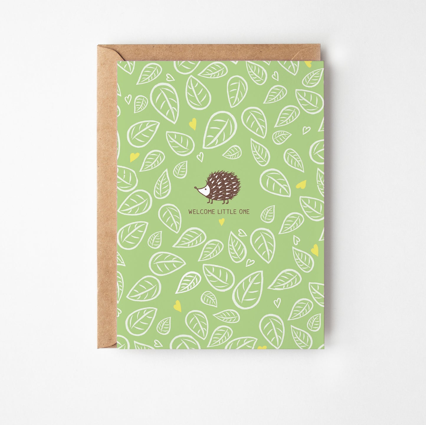 New Baby Hedghog Greetings Card
