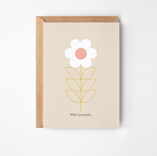 Sympathy Daisy Greetings Card