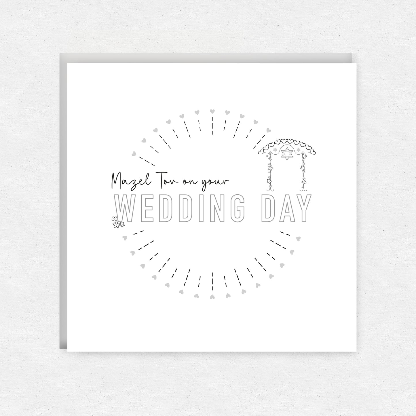 Jewish Wedding Greetings Card