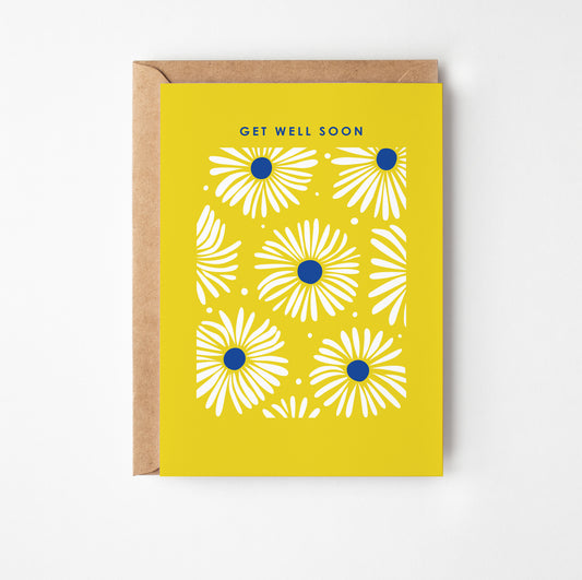 Daisy Get Well Greetings Card